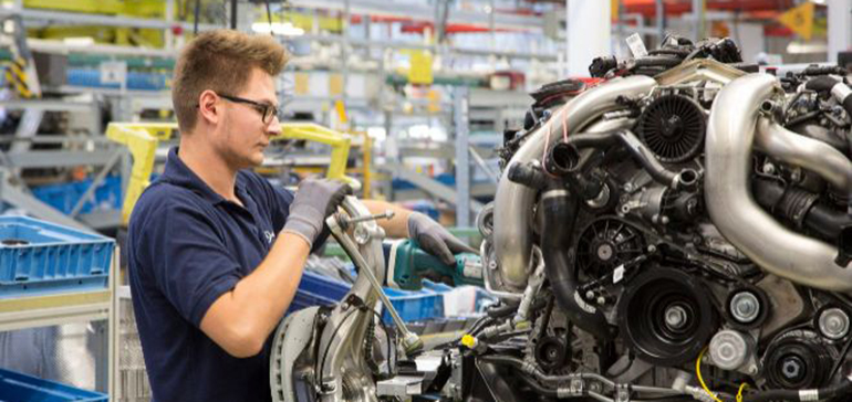 La producción industrial cae un 2,1% en la eurozona y un 2% en la UE en diciembre