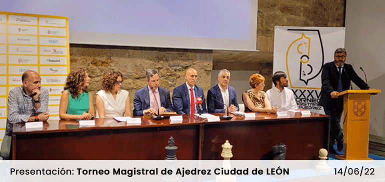 Presentación del Torneo Magistral de Ajedrez Ciudad de León