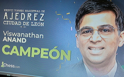 Vishy Anand, campeón por 10ª vez.